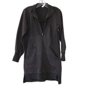 Daily Practice Sweatshirt Women's XXSmall Tunic Long Meru Mini Zip Anthropology